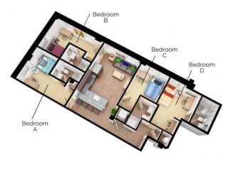 D1 Floor plan layout