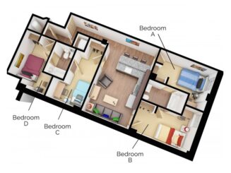 D4 Floor plan layout