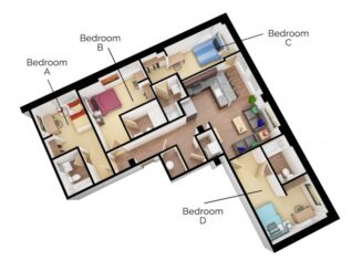 D3 Floor plan layout