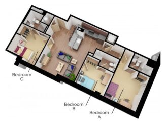 C1 Floor plan layout